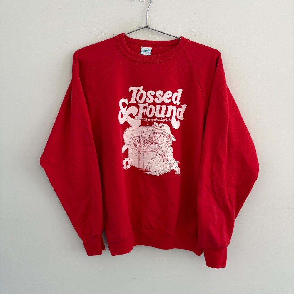 Vintage Alore Tossed & Found Jr League One Day Sale Sweatshirt Red Large